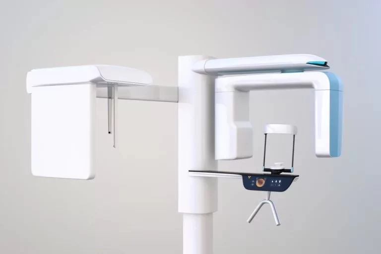 Photo of a cone beam computed tomography X-ray machine